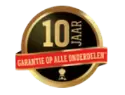 10 jaar garantie op alle onderdelen