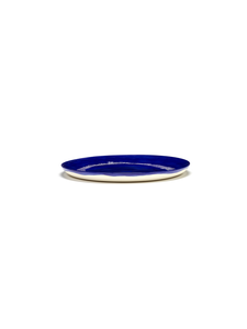 Bord Feast L - Lapis lazuli swirl-stripes wit - afbeelding 2