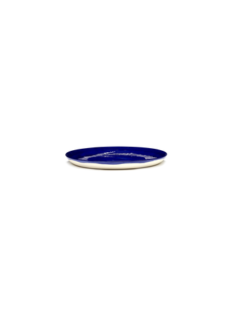 Bord Feast M - Lapis lazuli swirl-stripes wit - afbeelding 2