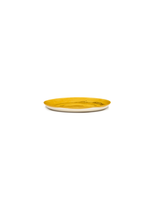 Bord Feast M - Sunny yellow swirl-dots zwart - afbeelding 2