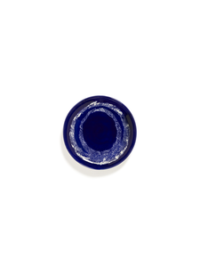 Bord Feast S - Lapis lazuli swirl-dots wit - afbeelding 1