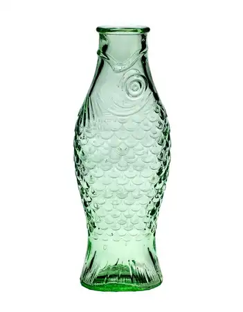 Bottle transparent green Fish&fish - afbeelding 1