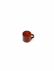 Espressokop met deksel rood La Mère - afbeelding 3