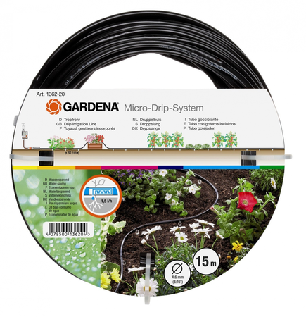 Gardena Druppelbuis 4.6mm 15m - afbeelding 1