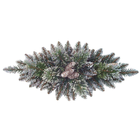 Glittery bristle centerpiece w/cones 76cm - afbeelding 1