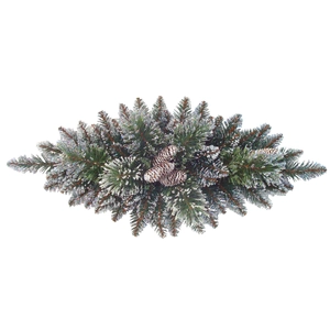 Glittery bristle centerpiece w/cones 76cm - afbeelding 1