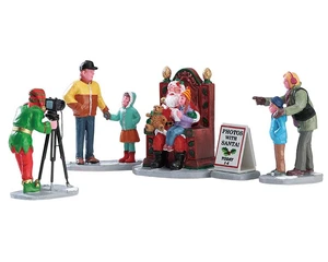 Lemax - Photos with Santa, set of 5