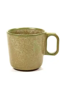 MUG SURFACE MET OOR D9 H8,5 CAMOGREEN