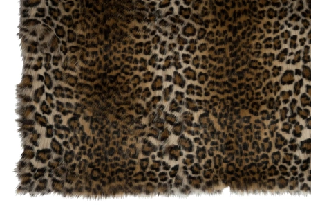 Plaid nepbont leopard zwart/bruin (180x130x3cm) - afbeelding 3