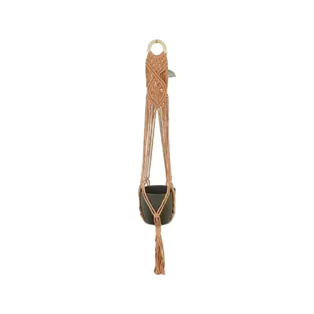 Suspension Macramé Large Diamond - Old Peach