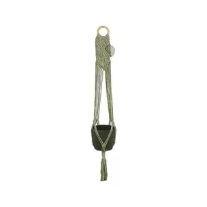 Suspension Macramé Large Diamond - Vintage Green