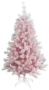 Teddy Pink Flocked Hinged 210 cm  - afbeelding 1