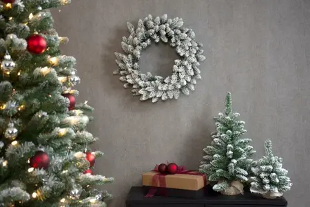 Whistler White Flocked Table Tree 30cm - afbeelding 2