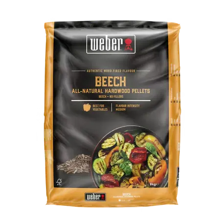 Wood pellets Beech - 8kg - afbeelding 1